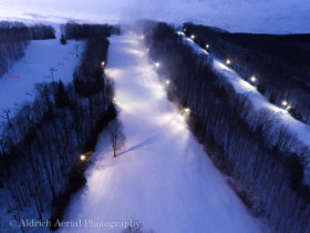 Night Skiing Holiday Valley, NY